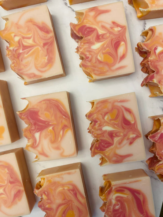 Raspberry Peach Bellini Bar Soap